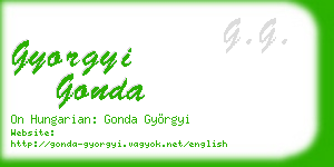 gyorgyi gonda business card